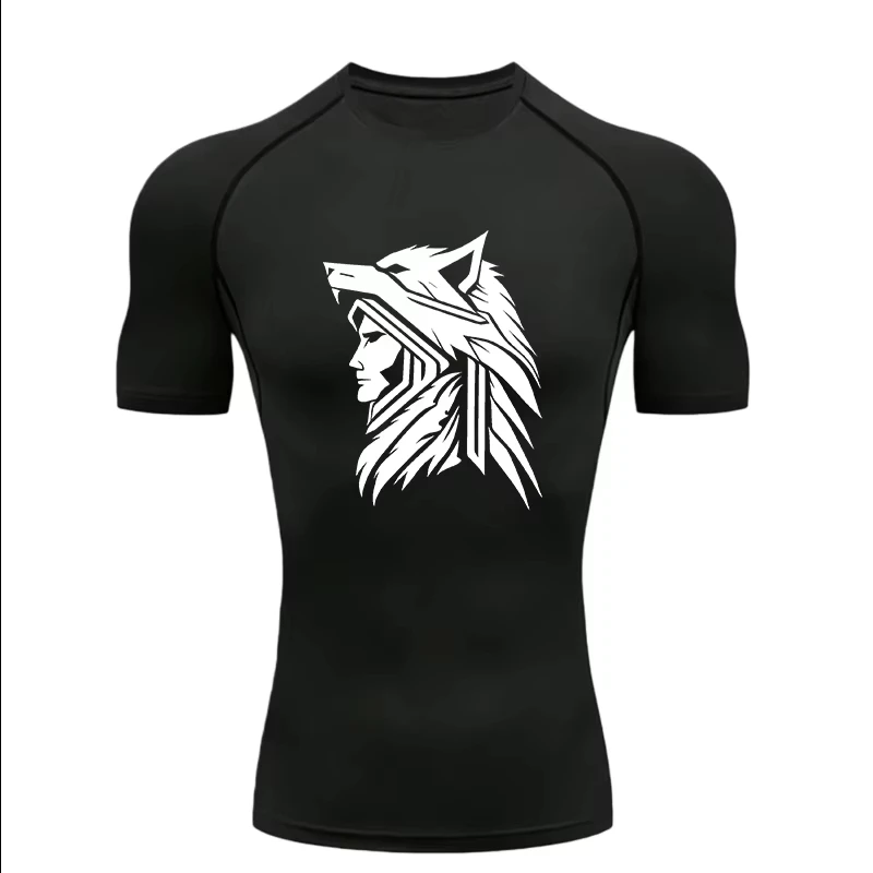 T-shirt sportiva da uomo Wolf  - Compression Shorts Athletes recensione e prezzo